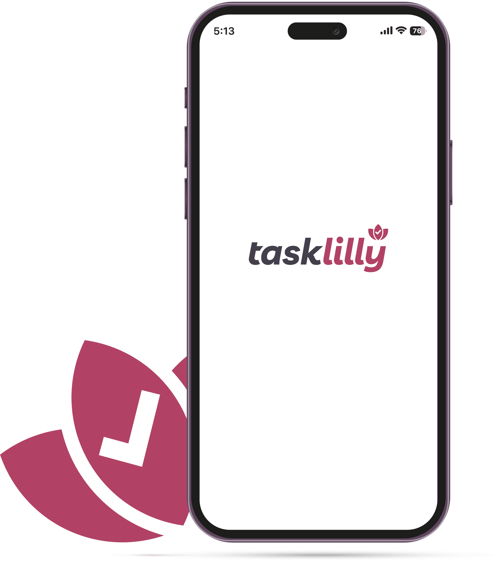 TaskLilly app on mobile